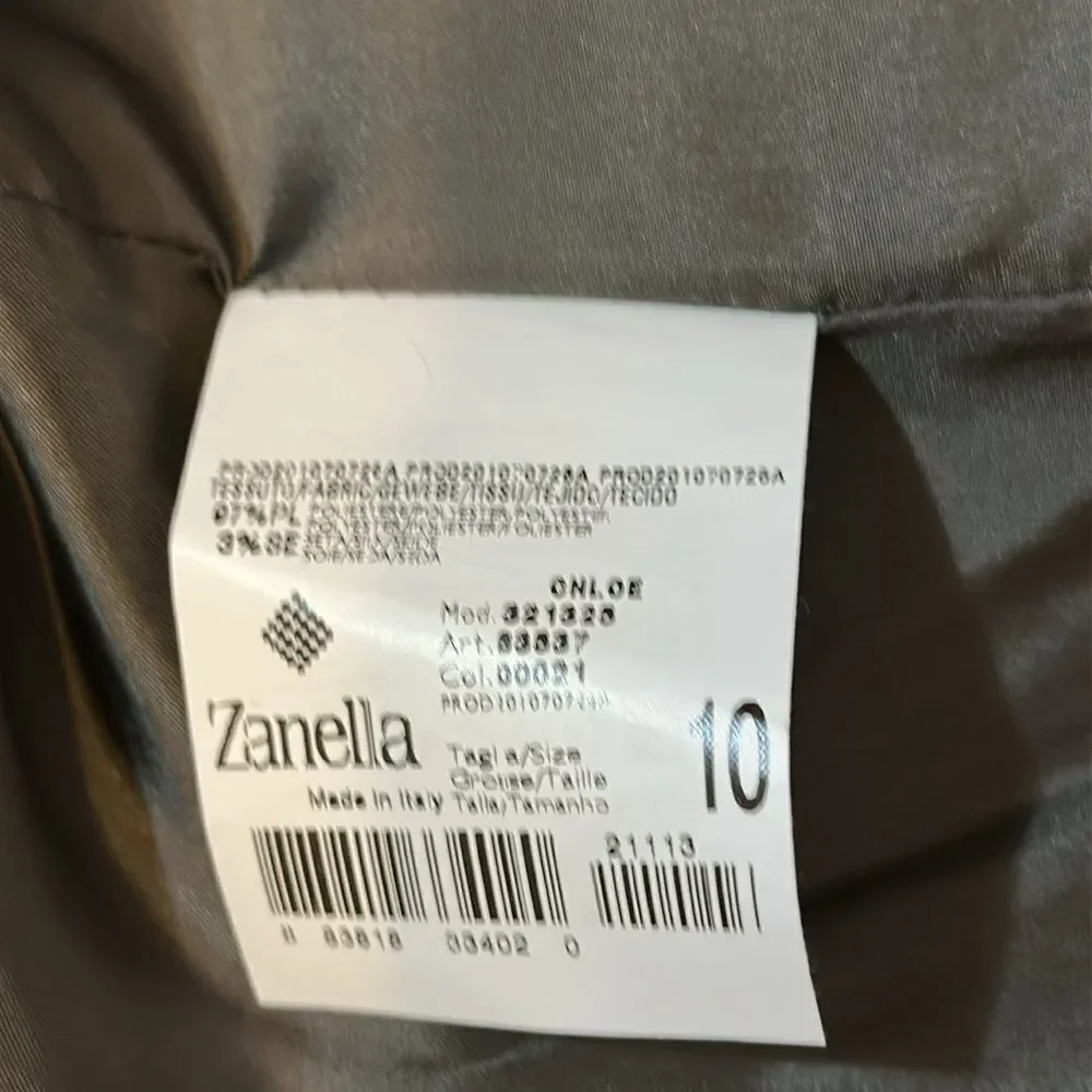 Zanella women’s floral brocade single button jacket/ blazer size 10
